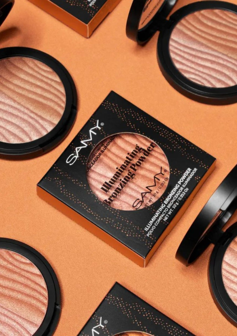 POLVO COMPACTO BRONCEADOR ILUMINADOR SAMY