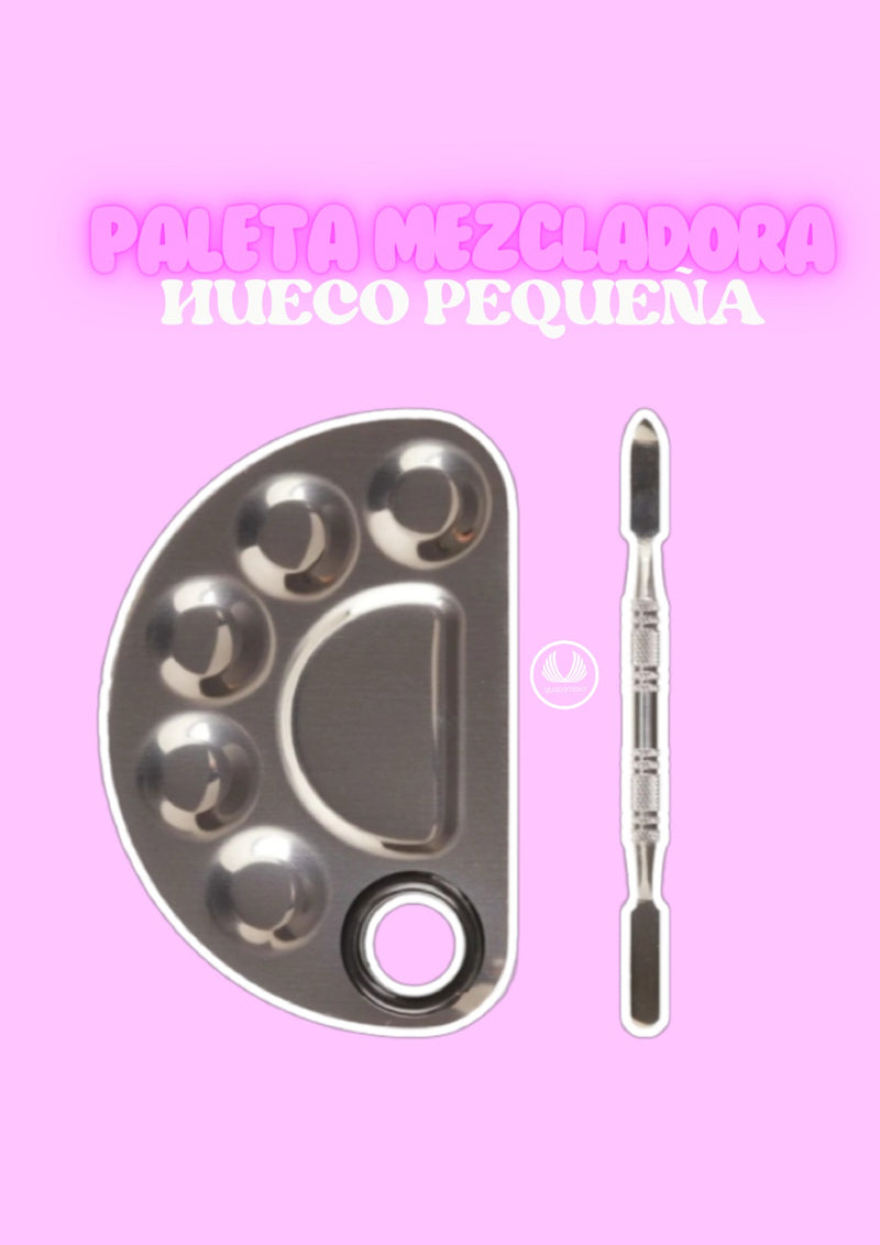 PALETA MEZCLADORA PLATEADA HUECO MONTOC