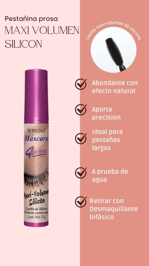 PESTAÑINA PROSA MAXI VOLUMEN SILICON