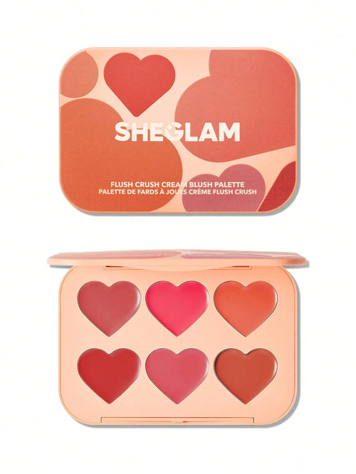 FLUSH CRUSH CREAM BLUSH PALETTE-COTTAGE CORE GARDEN SHEGLAM