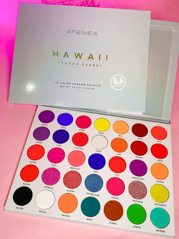 PALETA DE SOMBRAS 35 TONOS HAWAII- ATENEA