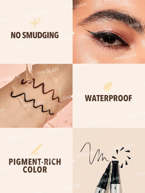 WING IT WATERPROOF LINER DUO - BLACK SHEGLAM