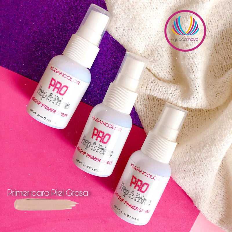 PRO PREP & PRIME MAKEUP PRIMER SPRAY KLEANCOLOR Guacamaya Colors